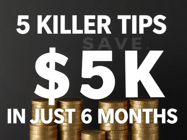 5 Killer Tips to Save $5K in Just 6 Months